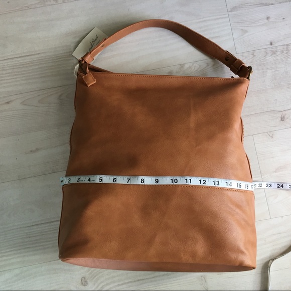 Satchel Bag Handbag - Cognac Color-B1 - Picture 6 of 8